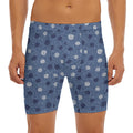 Cute Polka Dot Denim Jeans Pattern Print Men's Long Boxer Briefs