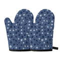 Cute Polka Dot Denim Jeans Pattern Print Oven Mitts