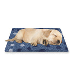 Cute Polka Dot Denim Jeans Pattern Print Pet Cooling Mat Cover