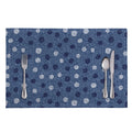 Cute Polka Dot Denim Jeans Pattern Print Placemat
