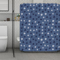 Cute Polka Dot Denim Jeans Pattern Print Polyester Shower Curtain