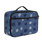 Cute Polka Dot Denim Jeans Pattern Print Portable Lunch Bag
