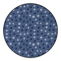 Cute Polka Dot Denim Jeans Pattern Print Round Floor Mat