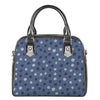 Cute Polka Dot Denim Jeans Pattern Print Shoulder Handbag