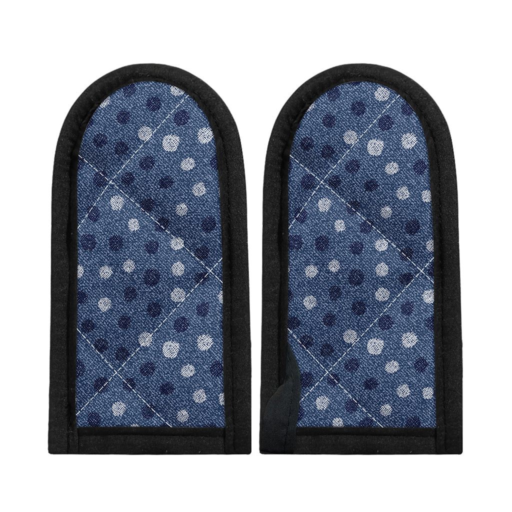 Cute Polka Dot Denim Jeans Pattern Print Skillet Handle Cover