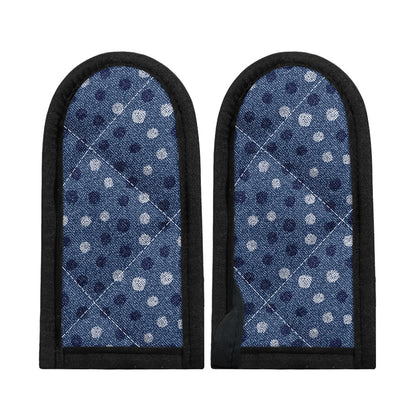Cute Polka Dot Denim Jeans Pattern Print Skillet Handle Cover