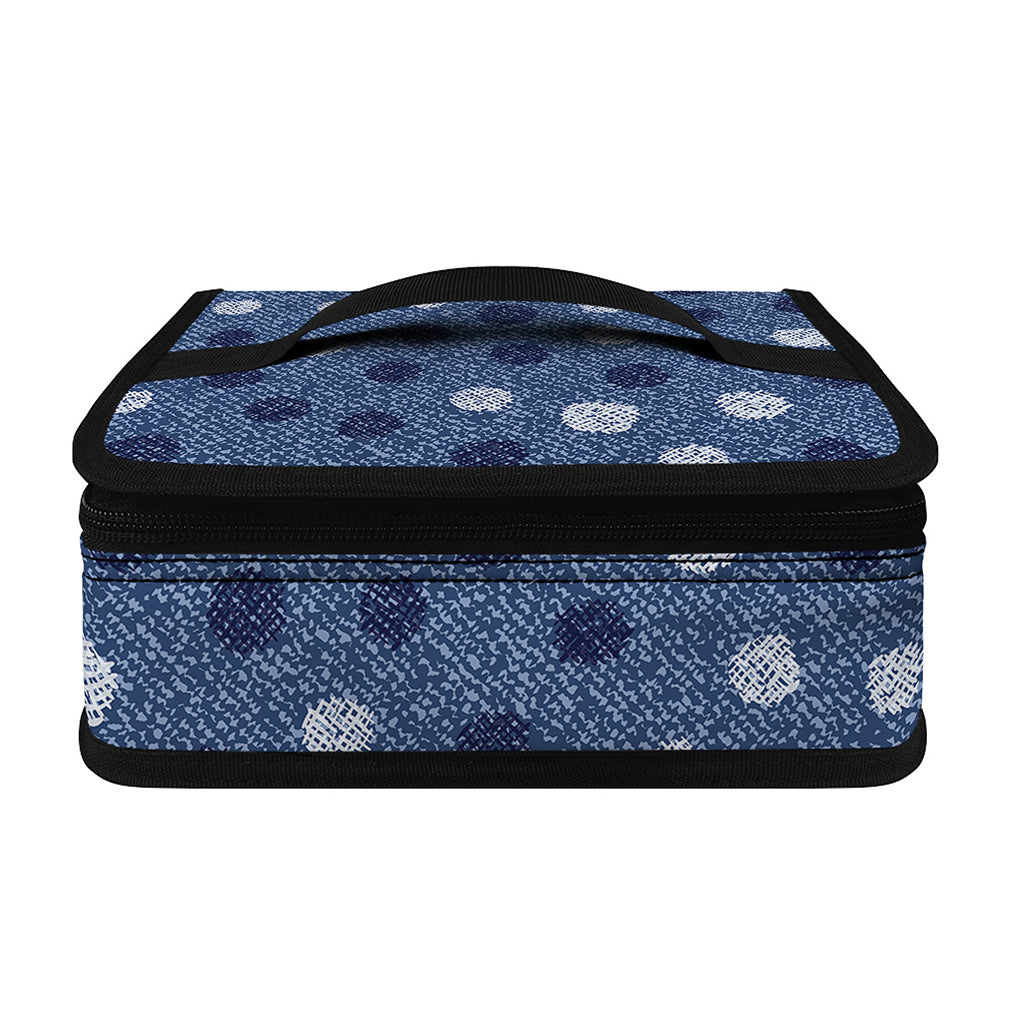 Cute Polka Dot Denim Jeans Pattern Print Small Lunch Bag