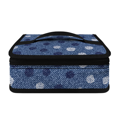 Cute Polka Dot Denim Jeans Pattern Print Small Lunch Bag