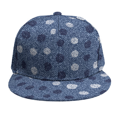Cute Polka Dot Denim Jeans Pattern Print Snapback Cap