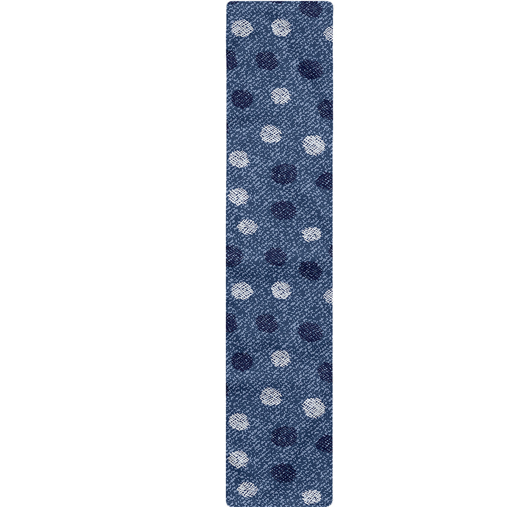 Cute Polka Dot Denim Jeans Pattern Print Table Runner