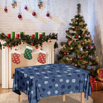 Cute Polka Dot Denim Jeans Pattern Print Tablecloth