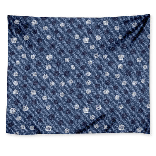 Cute Polka Dot Denim Jeans Pattern Print Tapestry