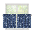 Cute Polka Dot Denim Jeans Pattern Print Tier Curtains