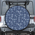 Cute Polka Dot Denim Jeans Pattern Print Tire Cover