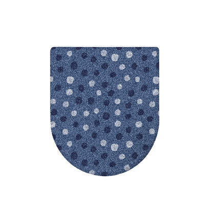 Cute Polka Dot Denim Jeans Pattern Print Toilet Lid Cover