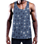 Cute Polka Dot Denim Jeans Pattern Print Training Tank Top
