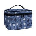 Cute Polka Dot Denim Jeans Pattern Print Travel Makeup Bag