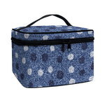 Cute Polka Dot Denim Jeans Pattern Print Travel Makeup Bag