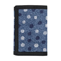 Cute Polka Dot Denim Jeans Pattern Print Trifold Wallet