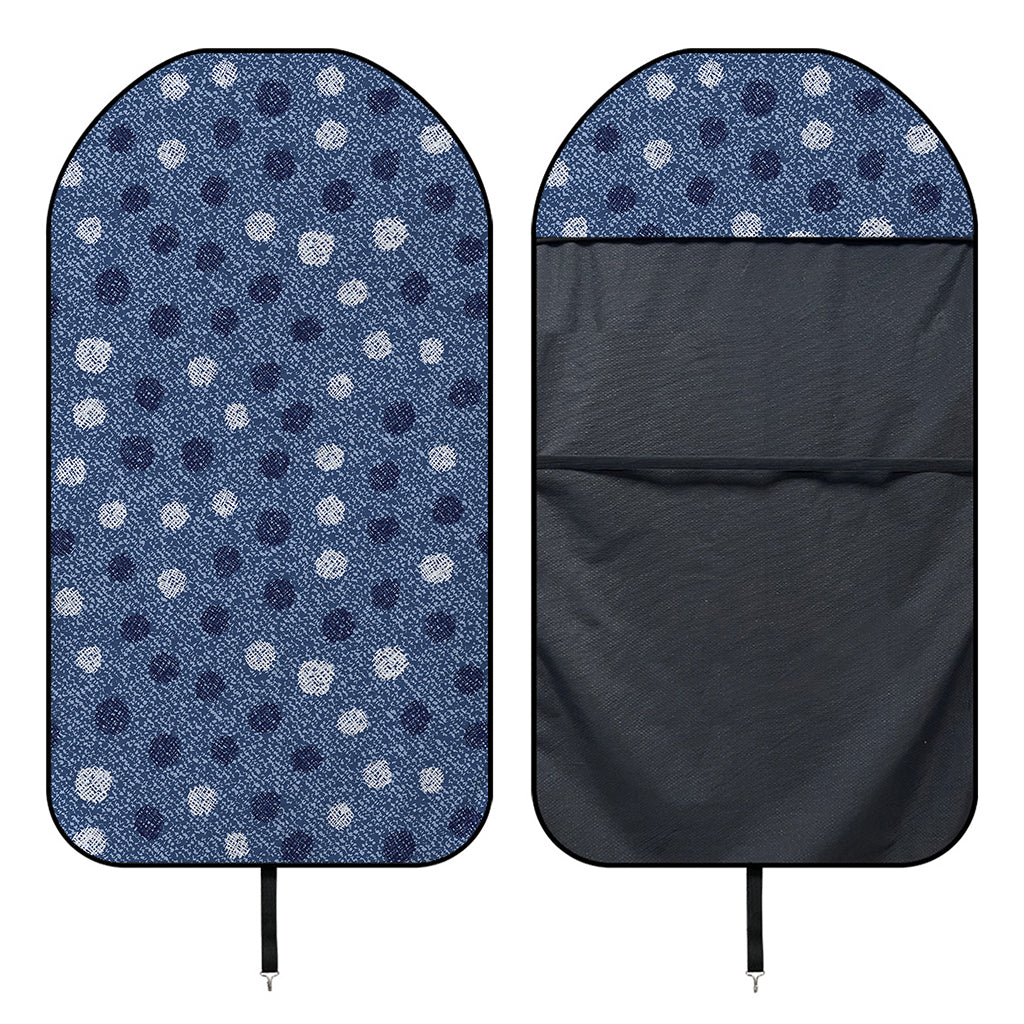 Cute Polka Dot Denim Jeans Pattern Print Waterproof Car Seat Cover