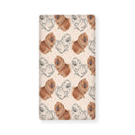Cute Pomeranian Pattern Print Baby Crib Sheet