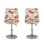 Cute Pomeranian Pattern Print Bar Stool Covers