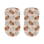 Cute Pomeranian Pattern Print Bar Stool Covers