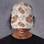 Cute Pomeranian Pattern Print Baseball Cap