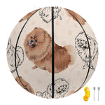 Cute Pomeranian Pattern Print Basketball