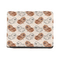 Cute Pomeranian Pattern Print Bifold Wallet