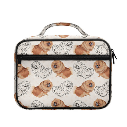 Cute Pomeranian Pattern Print Briefcase Bible Bag