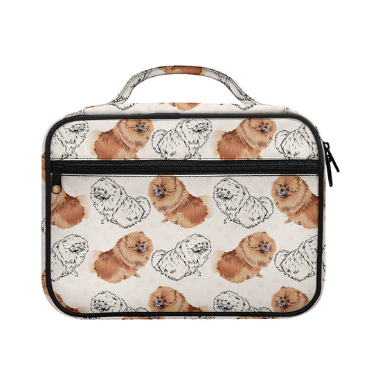Cute Pomeranian Pattern Print Briefcase Bible Bag