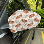 Cute Pomeranian Pattern Print Car Side Mirror Covers