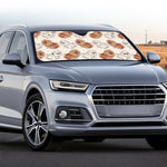 Cute Pomeranian Pattern Print Car Windshield Sun Shade