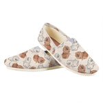 Cute Pomeranian Pattern Print Casual Shoes