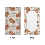 Cute Pomeranian Pattern Print Changing Pad Cover