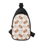 Cute Pomeranian Pattern Print Chest Bag