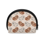 Cute Pomeranian Pattern Print Coin Purse
