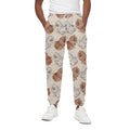 Cute Pomeranian Pattern Print Cotton Sweatpants