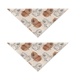 Cute Pomeranian Pattern Print Dog Bandana