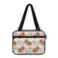 Cute Pomeranian Pattern Print Double Strap Bible Bag