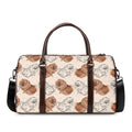 Cute Pomeranian Pattern Print Duffel Bag