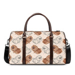 Cute Pomeranian Pattern Print Duffle Bag