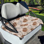 Cute Pomeranian Pattern Print Golf Cart Seat Cover