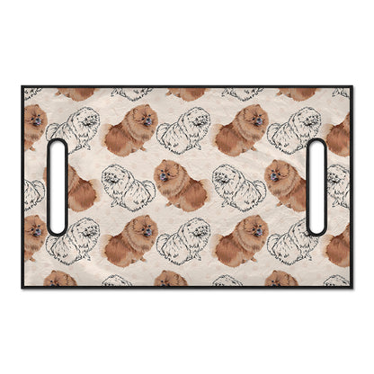 Cute Pomeranian Pattern Print Golf Cart Seat Cover