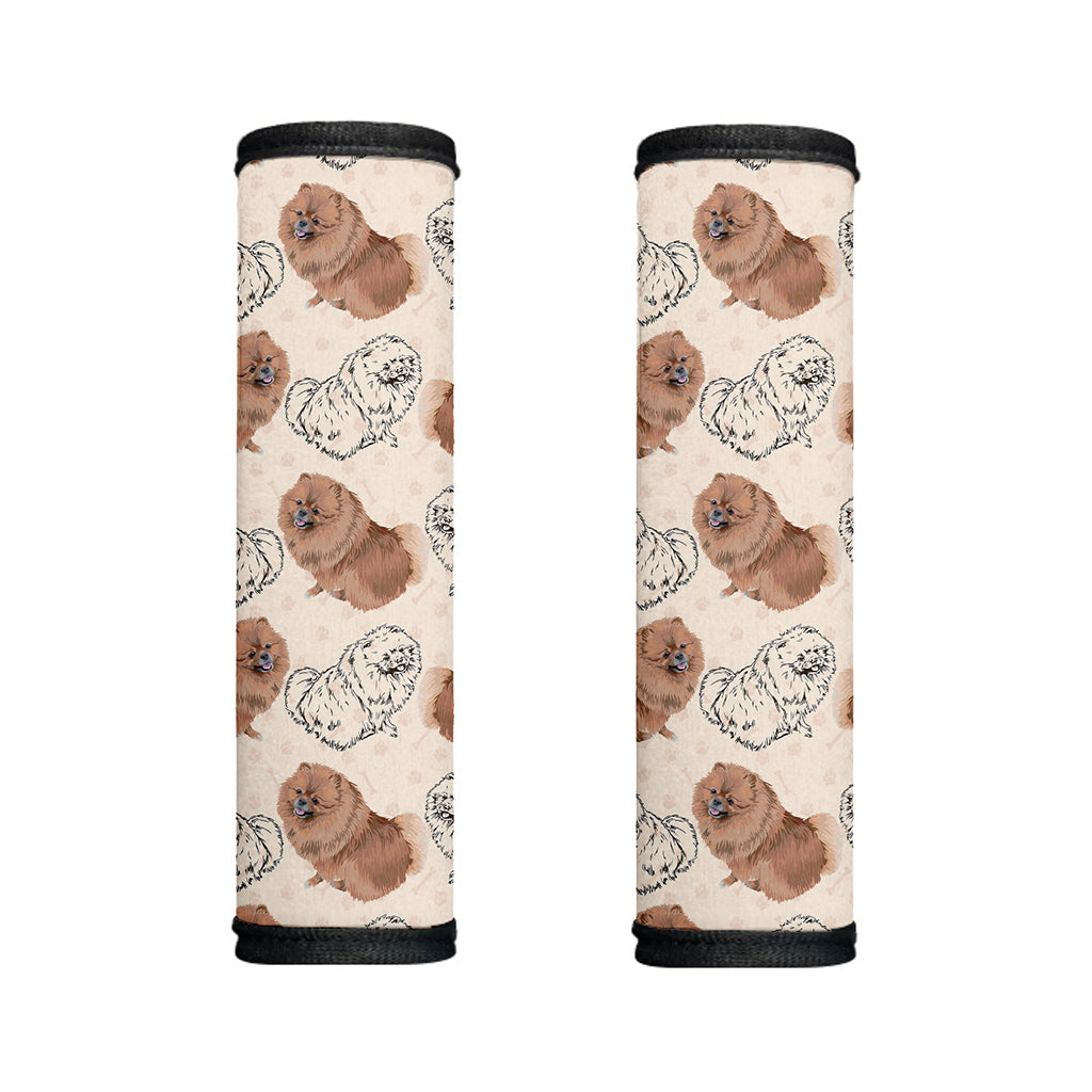 Cute Pomeranian Pattern Print Handle Covers