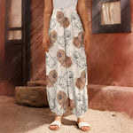 Cute Pomeranian Pattern Print Harem Pants