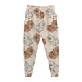 Cute Pomeranian Pattern Print Jogger Pants