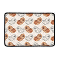 Cute Pomeranian Pattern Print Kitchen Mat