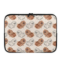 Cute Pomeranian Pattern Print Laptop Sleeve